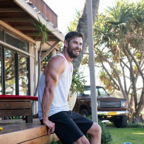 The physique of Chris Hemsworth