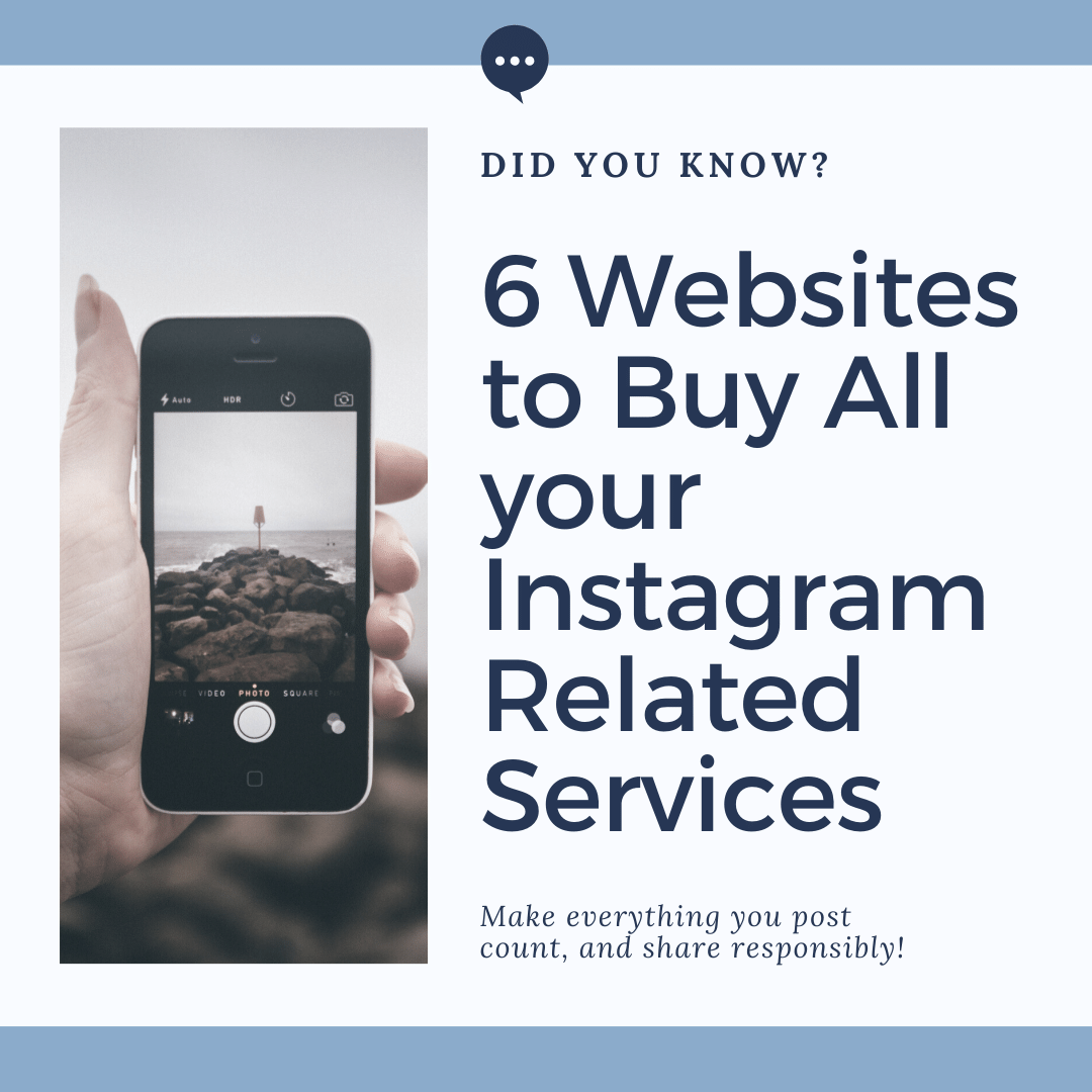 6 Websites to Buy All your Instagram Related Services