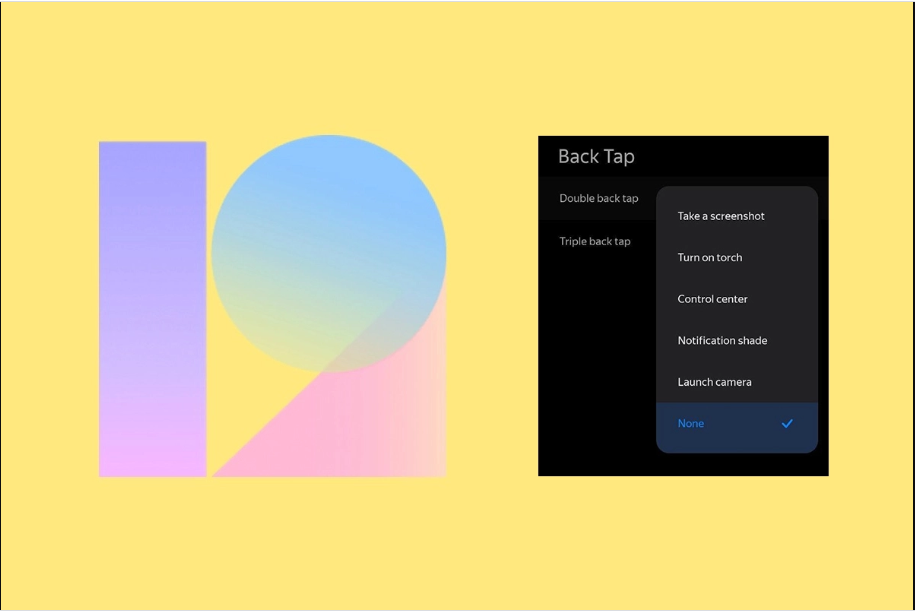 Xiaomi is dealing with back-tap signals, much the same as Google and Apple