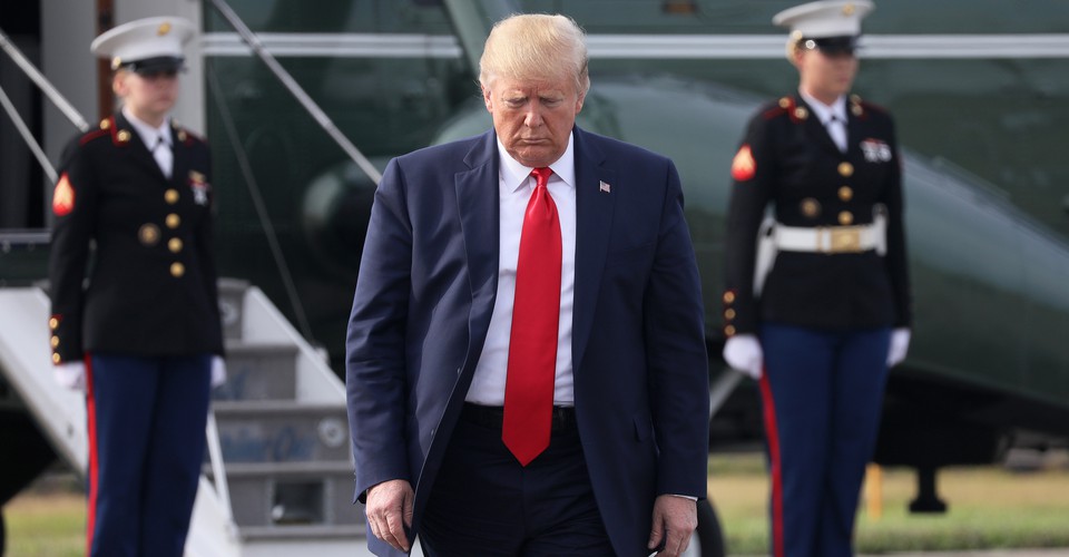 Trump grasps employments report flagging great Recession