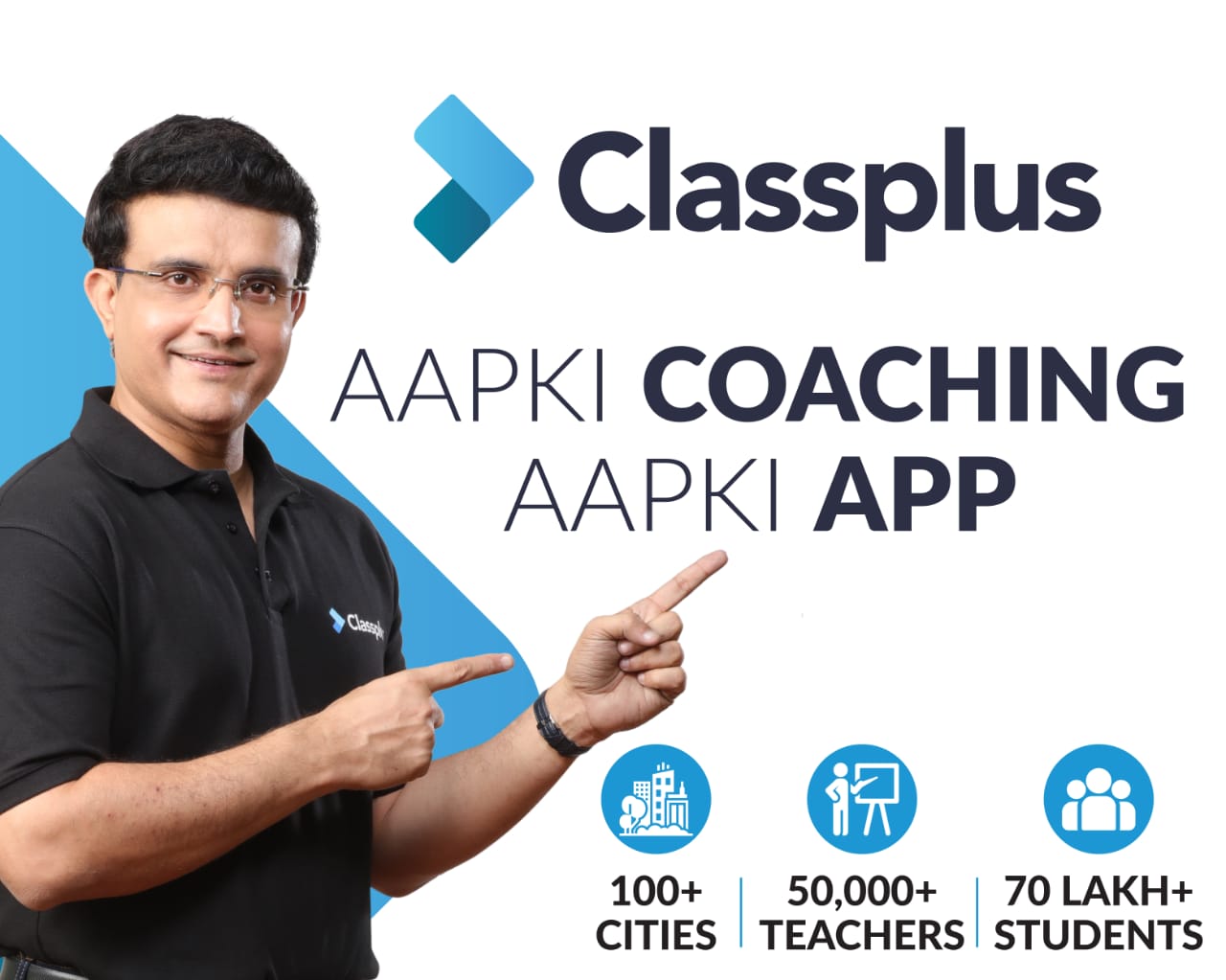 Classplus Teams Up with Celebrated Former Skipper of The Indian Cricket team, Sourav Ganguly, as its new Brand Ambassador
