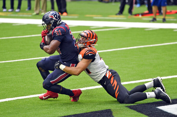 Cincinnati Bengals vs. Houston Texans : Bengals defeat Texans 37-31 for first road win since 2018