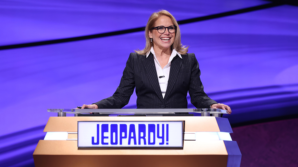 Journalist Katie Couric for 2-week, as guest host of Jeopardy!