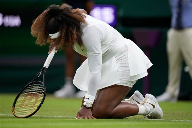 Serena Williams exits after leg injury in her first-round match from Wimbledon