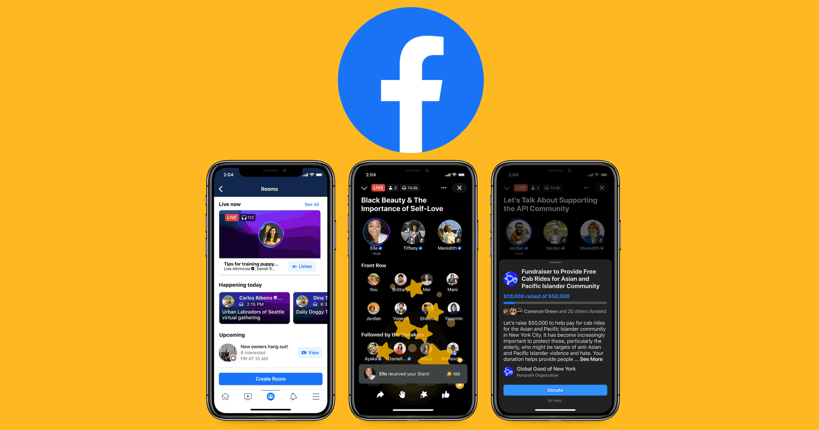 Facebook begins rolling out ‘Live Audio Rooms’ in the US today