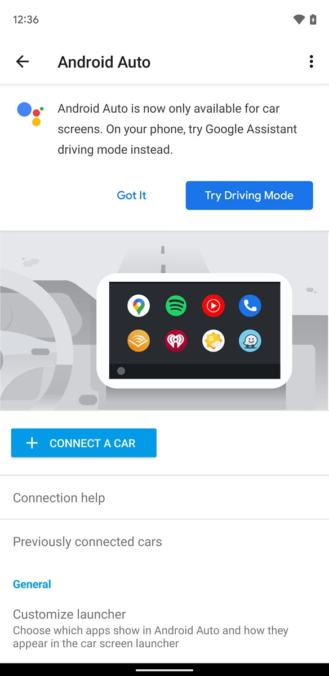 Google affirms it’s the stopping point for Android Auto on telephone screens