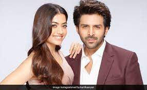 Rashmika Mandanna comments on Kartik Aaryan’s picture with Rashmika: “I look like one balloon,” Kartik said