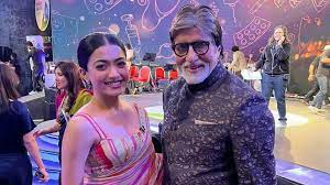 Rashmika Mandanna can’t control her excitement after meeting megastar Amitabh Bachchan; image