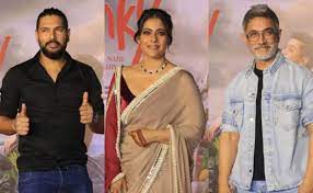 At the Salaam Venky screening, Aamir Khan, Kajol, and Yuvraj Singh made a grand entrance. See Images