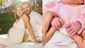 Ayaz Khan and his wife Jannat Khan post a photo of their new daughter Dua Husain Khan. See this