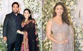 A list of celebrities who attended the Kiara Advani-Sidharth Malhotra reception, including Alia Bhatt and Akash-Shloka Ambani