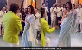 Ananya Panday and her father perform a bizarre viral dance at Alanna’s wedding