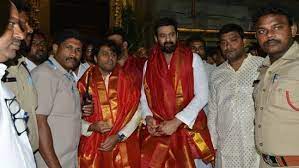 Before the Adipurush event, Prabhas prays at the Tirupati Balaji temple; his admirers refer to him as a “man with heart of gold”
