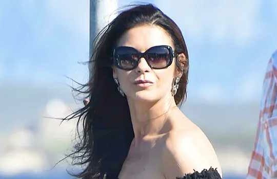 Catherine Zeta-Jones Shows Off Her Bathing suit Style in an Unclogging One-Piece