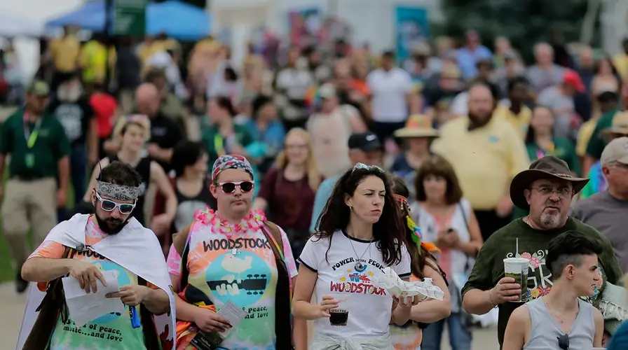 The First Day Of The Woodstock Music Festival Was August 15, 1969.