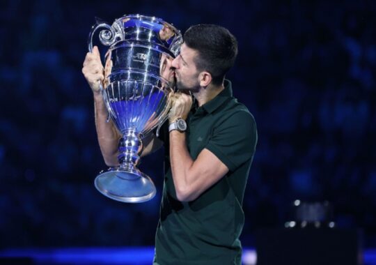 Eighth-place finish for Djokovic at year’s end, with two 20-year-olds in the year’s top 100