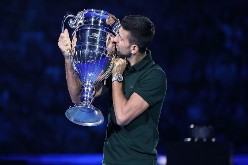 Eighth-place finish for Djokovic at year’s end, with two 20-year-olds in the year’s top 100