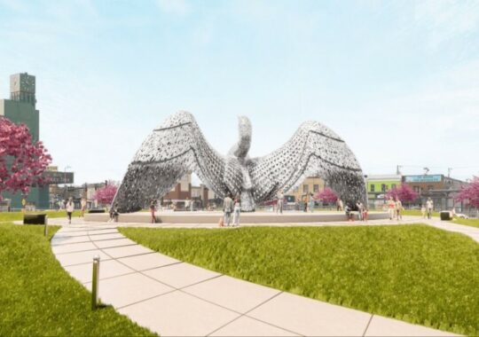 Next summer, a massive loon sculpture will be erected in the United Village development