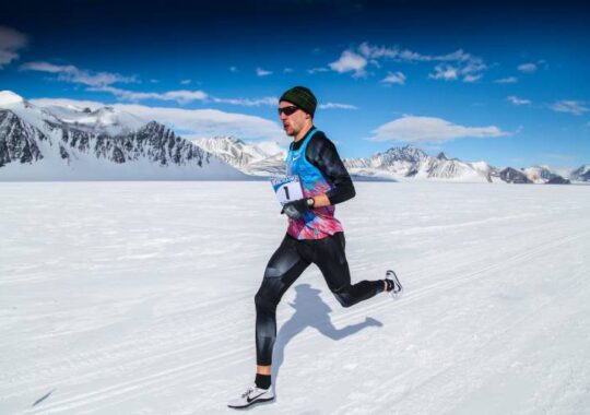 To win the 2023 Antarctic Ice Marathon, a Coppell man descends to the bottom of the planet