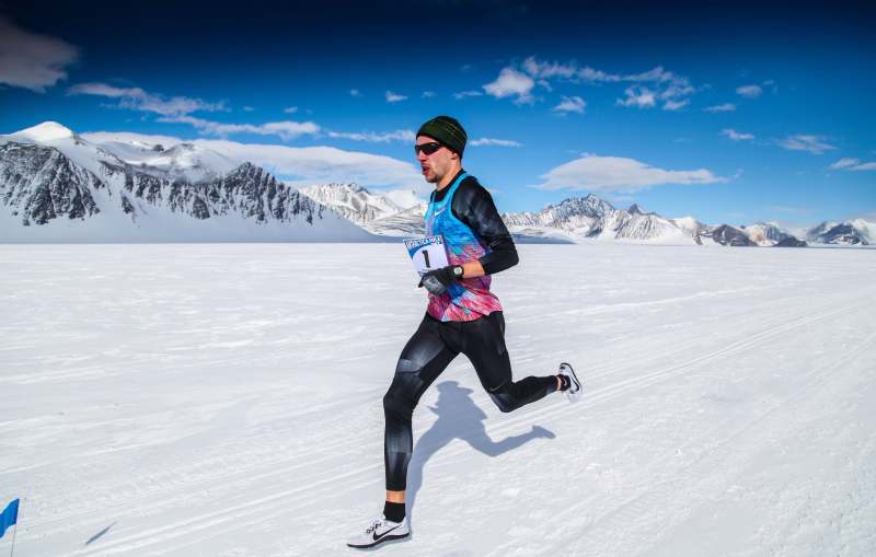 To win the 2023 Antarctic Ice Marathon, a Coppell man descends to the bottom of the planet