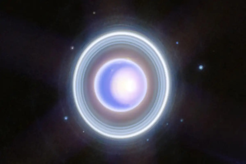 Uranus “rings” in a breathtaking James Webb telescope photograph taken in the New Year