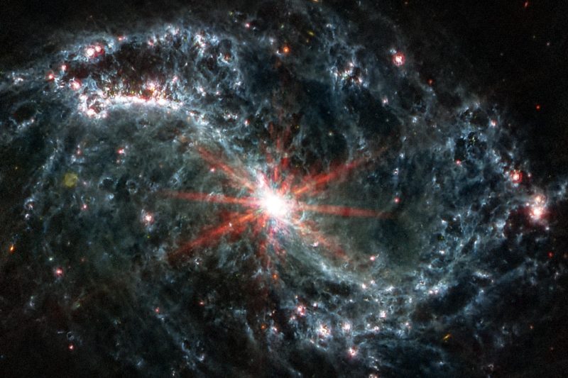 Webb Space Telescope Discovers Massive Star-Forming Complex in Galactic Genesis