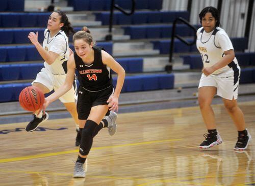 Lillie Alston Lights Up for Ewing Girls Basketball as they Defeat Allentown in the CJ III First Round