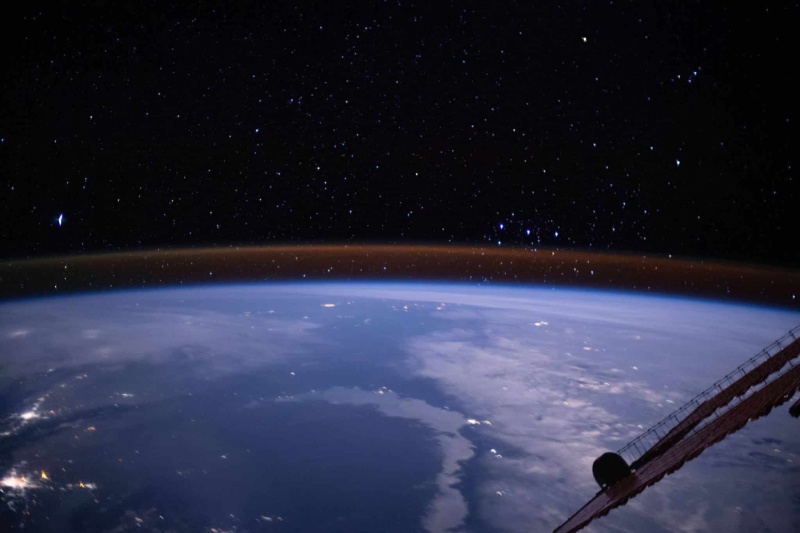 View this Stunning Image Captured from the International Space Station (ISS) to See Earth’s Atmosphere Sparkle Gold